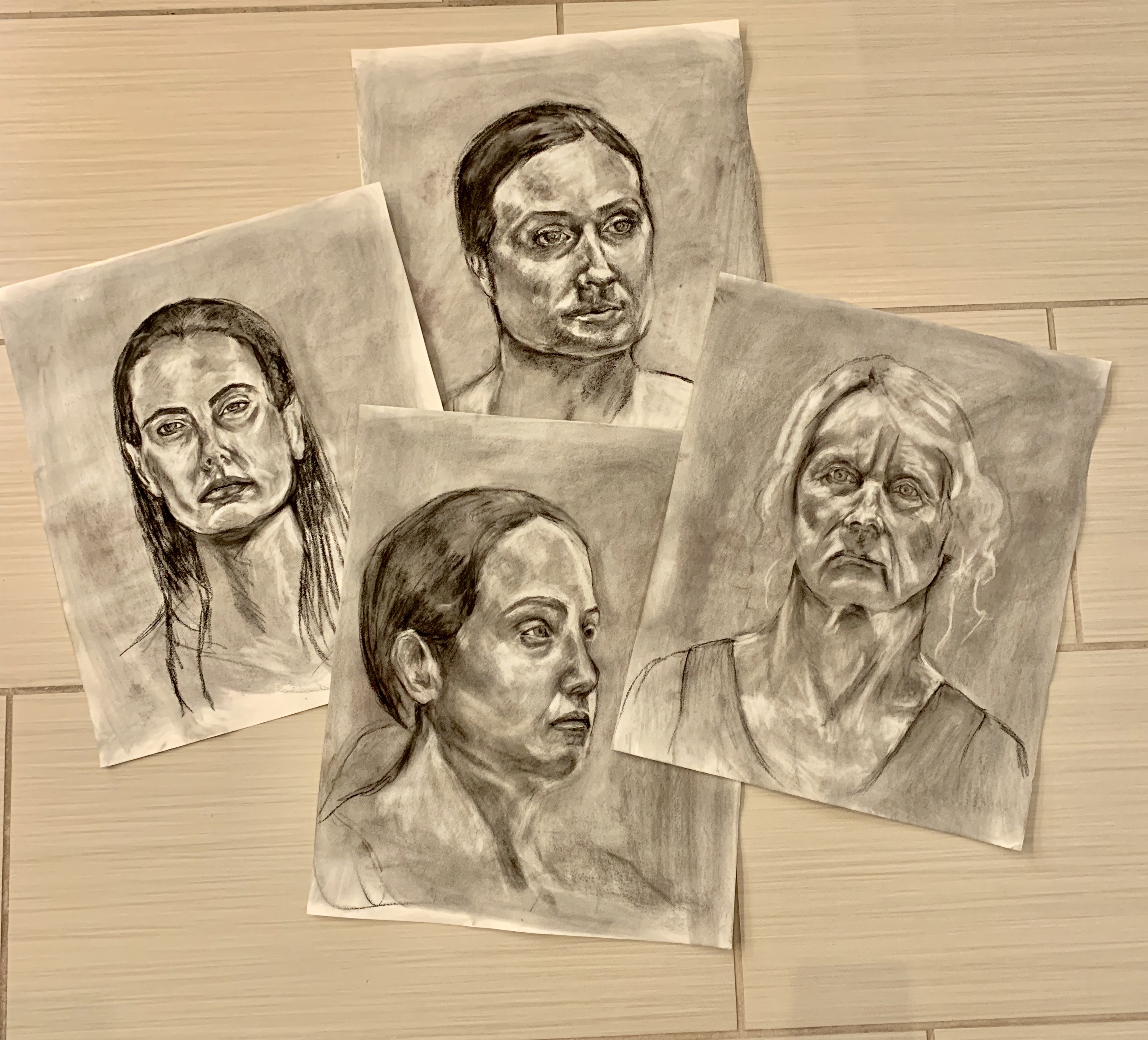Charcoal Portraits
